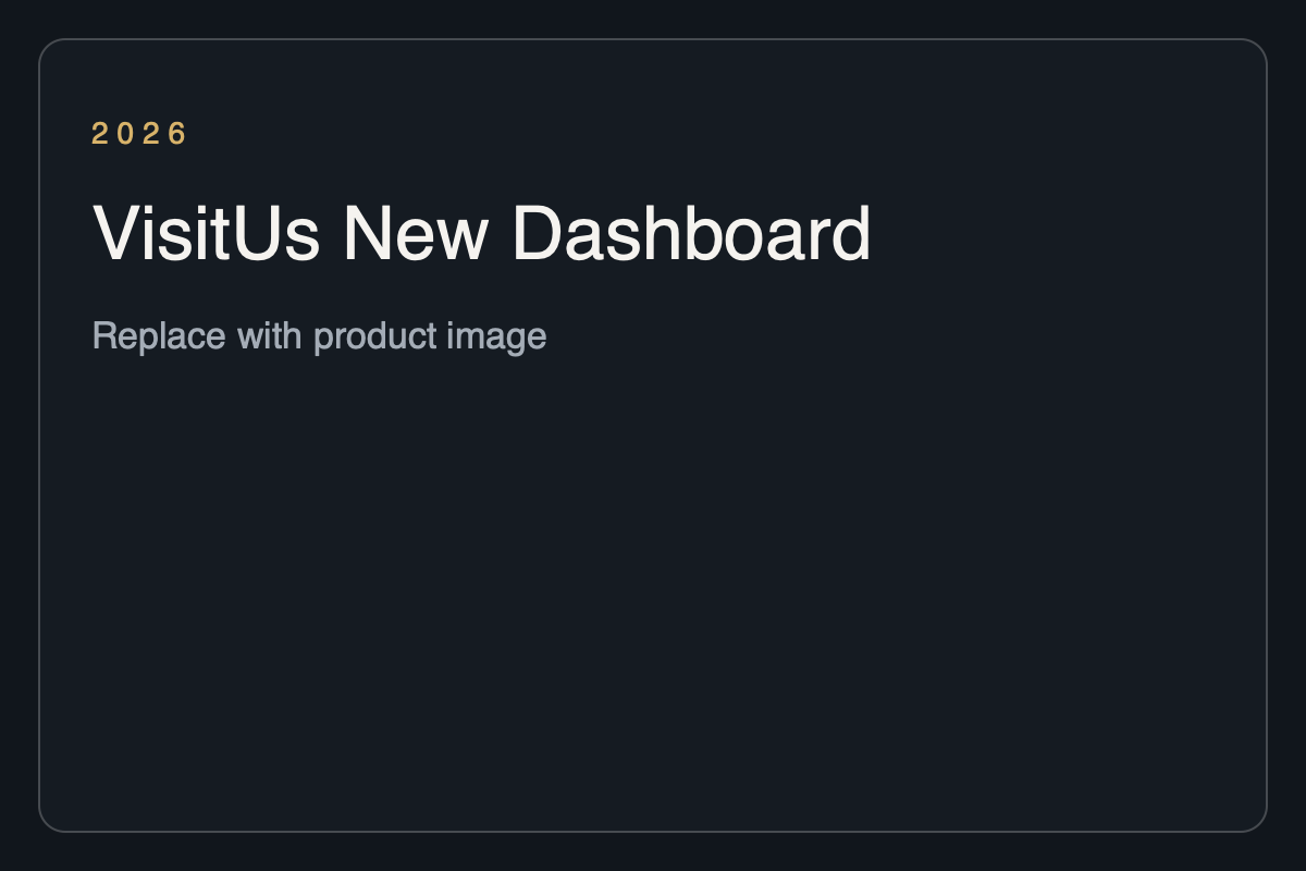 VisitUs New Dashboard placeholder