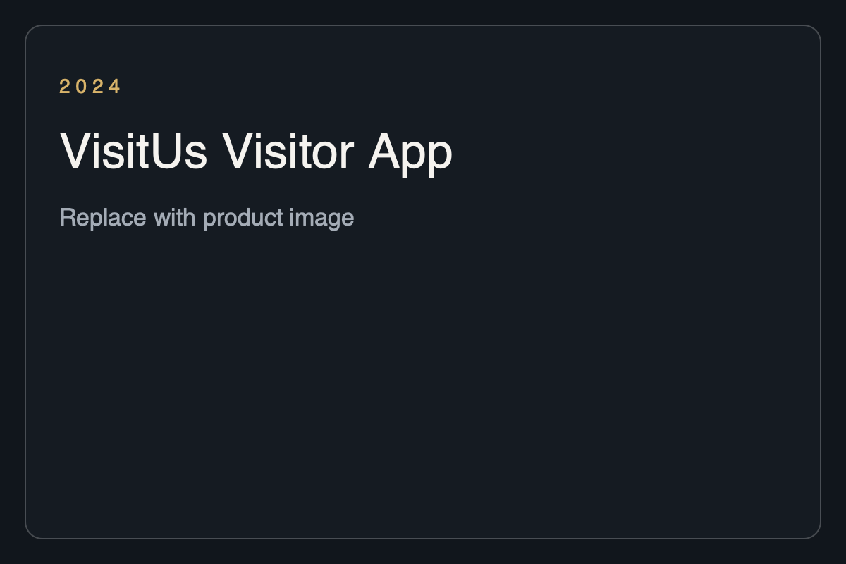 VisitUs Visitor App placeholder